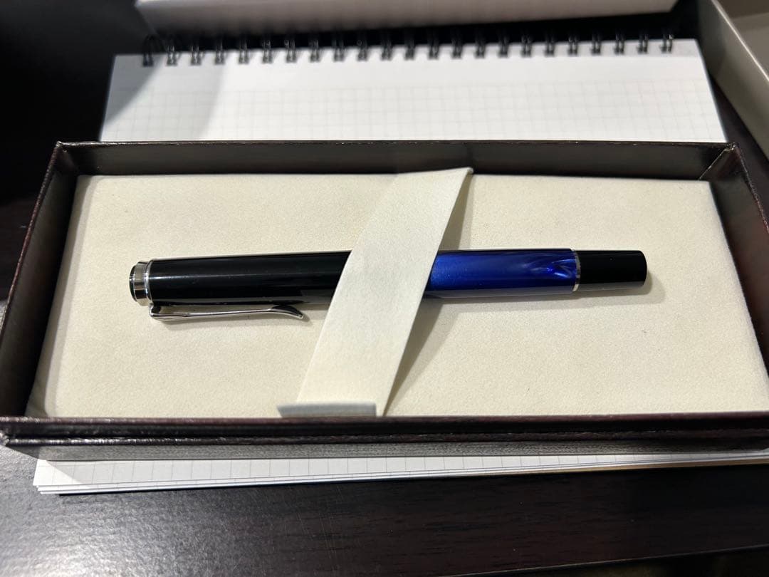 ペリカン万年筆　M200 マーブルブルー　中字(M)