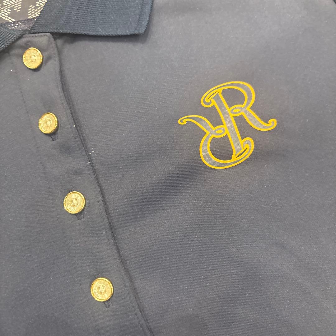 Resurrection レディースゴルフシャツ L ネイビー