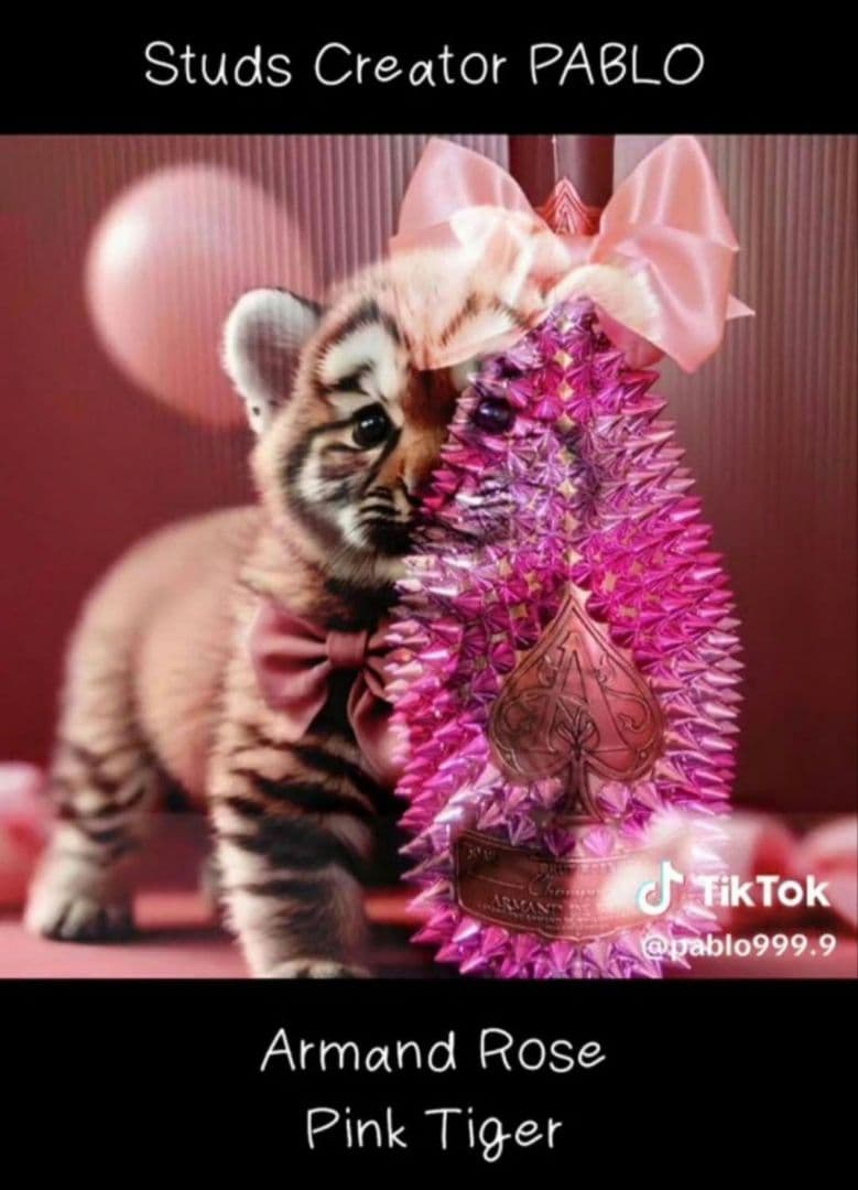 【24時間以内発送】アルマンド ピンク タイガー トゲマンド リシュリンクボトル