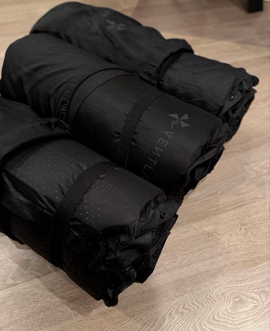 VENTLAX インフレータブルマット 3個セット ブラック