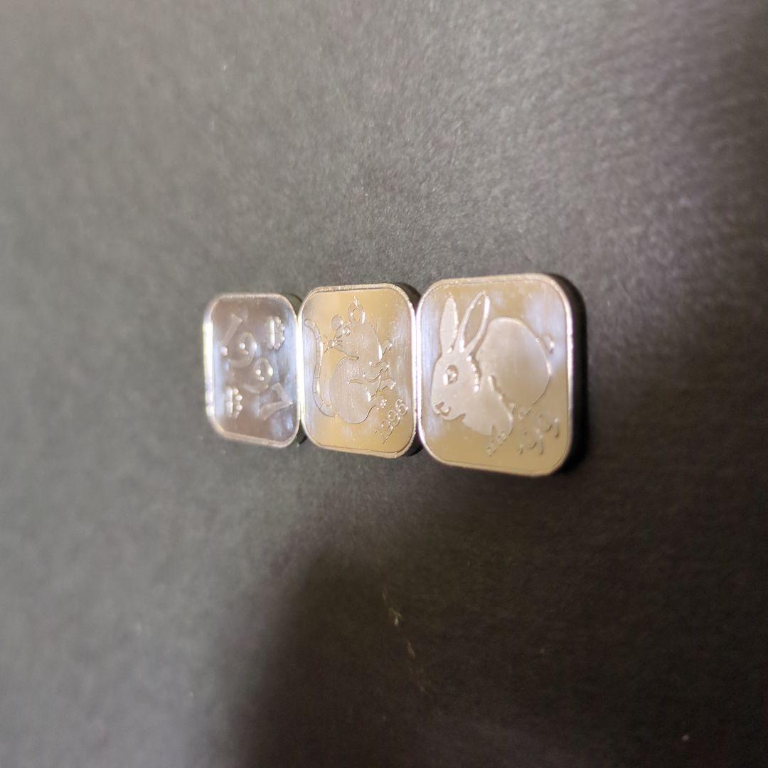 造幣局年銘板純銀メダルセット