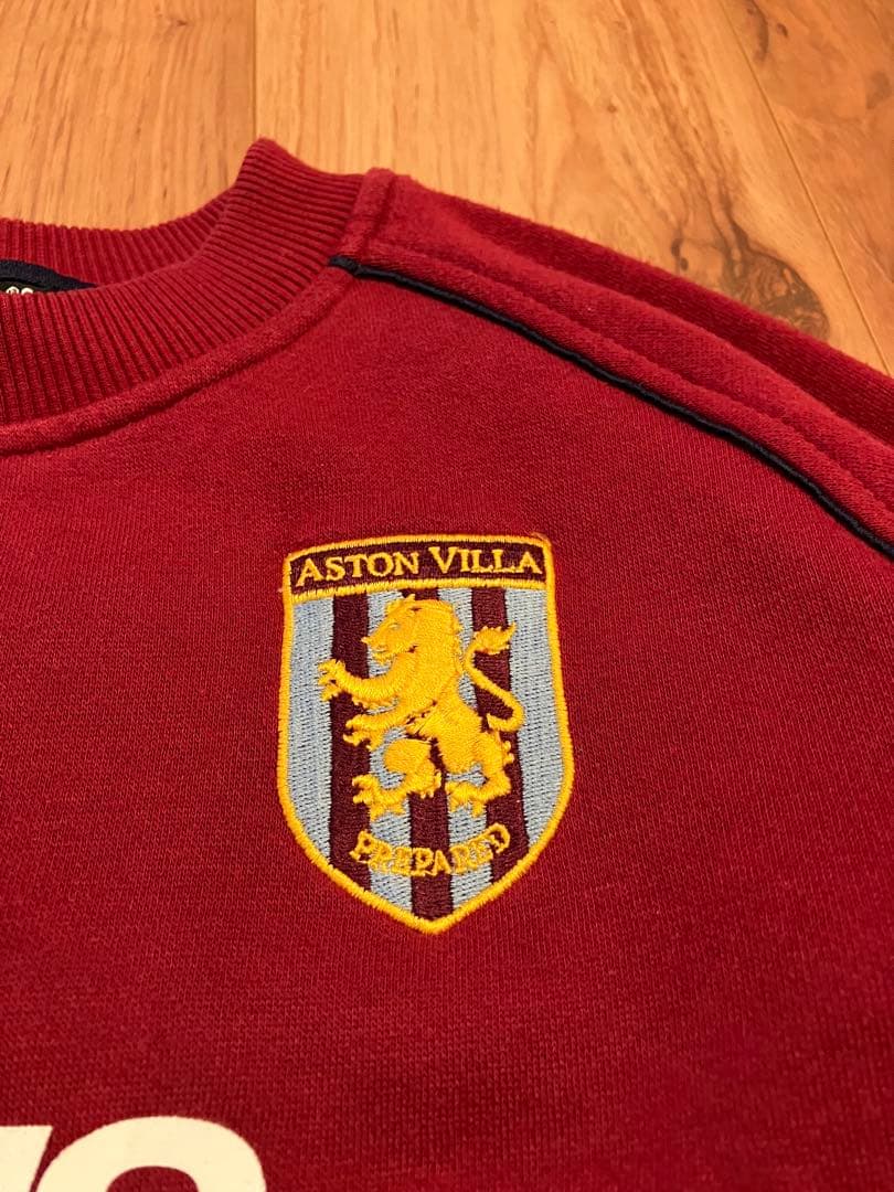 アストンビラ　hummel スウェット 古着 プレミアLB S