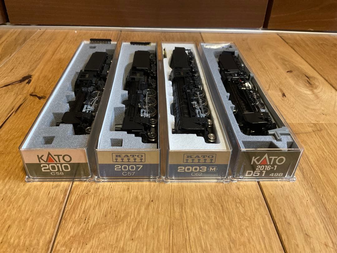 KATO 蒸気機関車C62 C57 C58 D51(客車6両パワコンおまけ付)