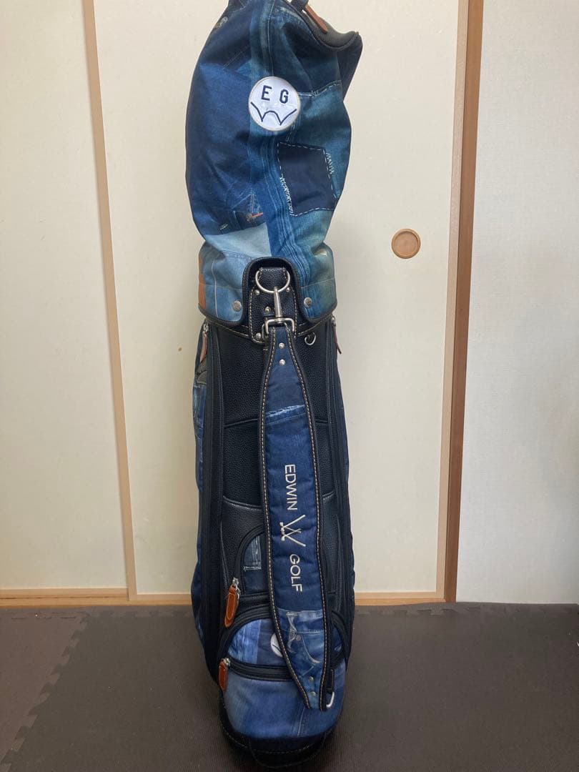 【しん】EDWIN GOLF デニム風キャディ• サブ•ボストンバッグ3点