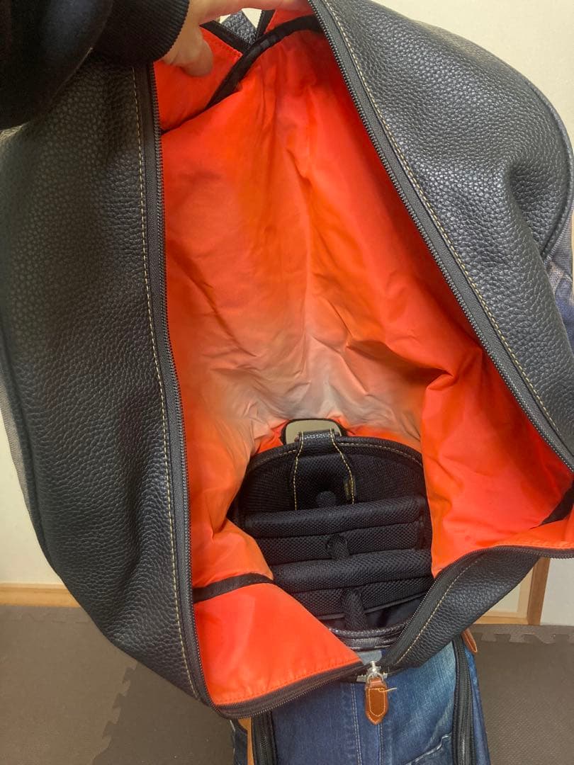 【しん】EDWIN GOLF デニム風キャディ• サブ•ボストンバッグ3点