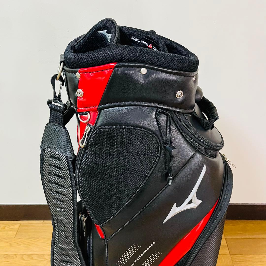 MIZUNO ミズノ　キャディバッグ　ブラック　レッド　送料込み