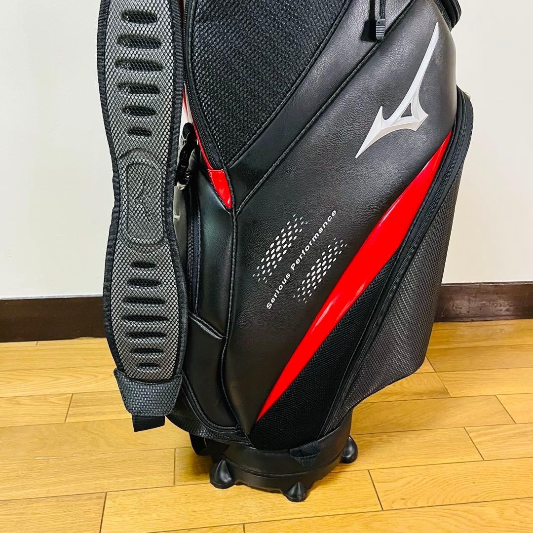MIZUNO ミズノ　キャディバッグ　ブラック　レッド　送料込み