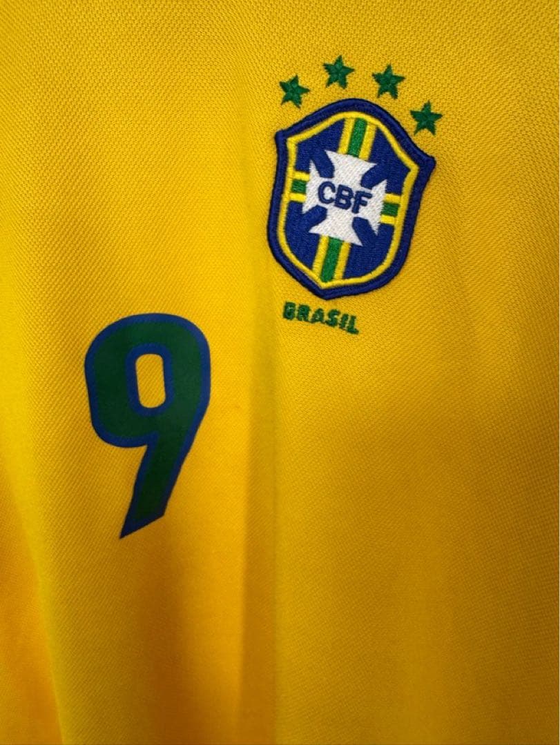 98年 ブラジル代表 ユニフォーム ホーム ナイキ NIKE ロナウド 9 UK