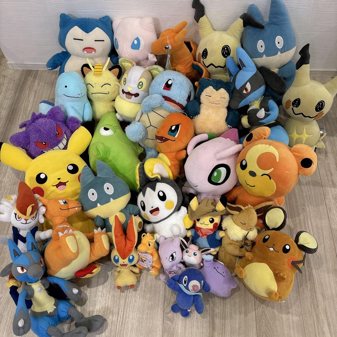 ポケモン　ぬいぐるみ　セット　まとめ売り　化石博物館　ピカチュウ　32個　大量