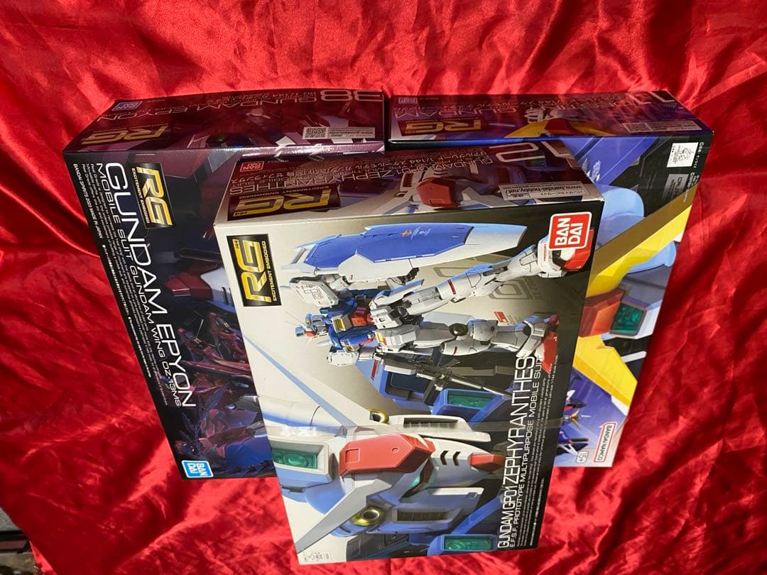 RG 3個　エピオン　デスティニー　gp01 黒底　新品　未開封　ガンプラまとめ