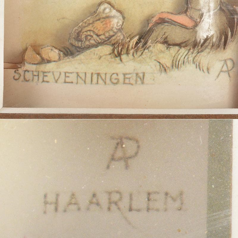 アントンペック作　シャドーボックス　3Dアート　額装　5点　M　R6576B