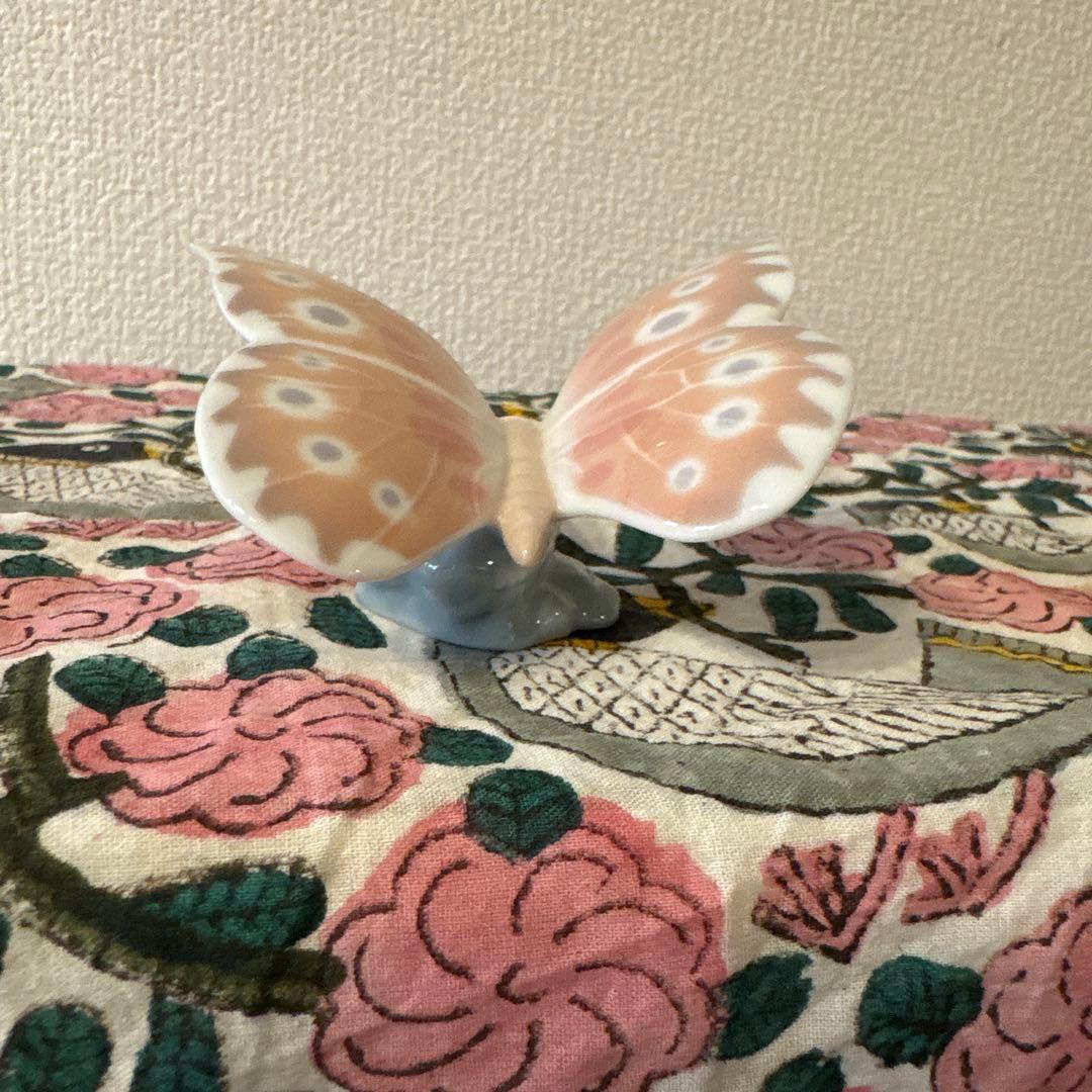 【美品】リヤドロ NAO 陶器 人形　蝶々