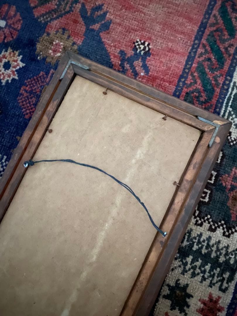 50’s アメリカ モザイクタイル 絵画 額 ビンテージ ハワイ