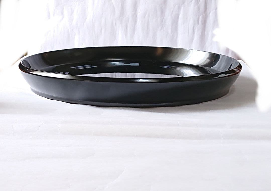 茶道具 八卦盆 真塗 木製漆 青貝螺鈿 平安象彦