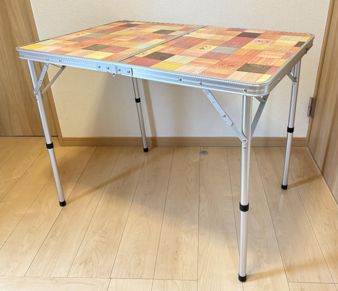 コールマン ナチュラルモザイクリビングテーブル90 + ミニテーブル セット