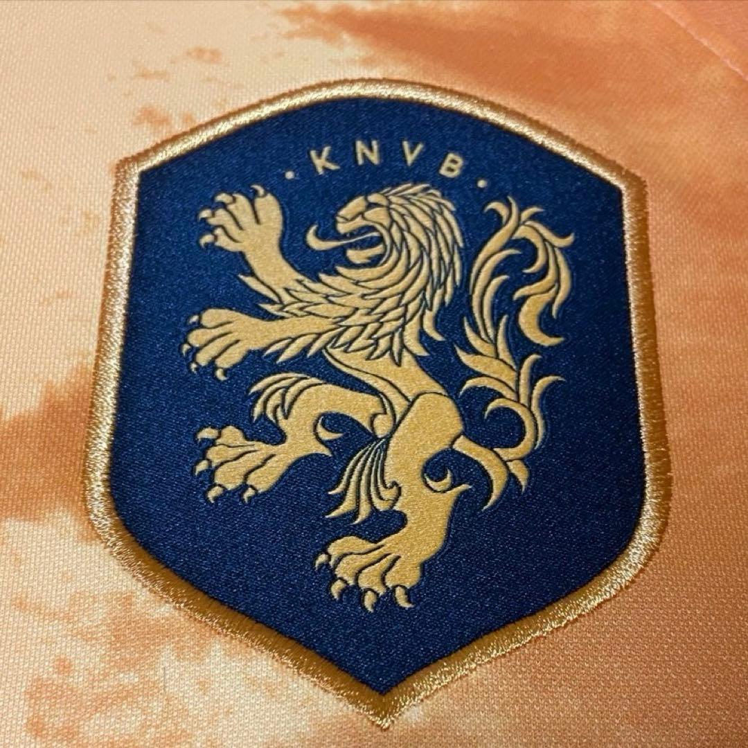 【正規品／美品】2022 オランダ代表 ホーム ファン・ダイク 4 NIKE L