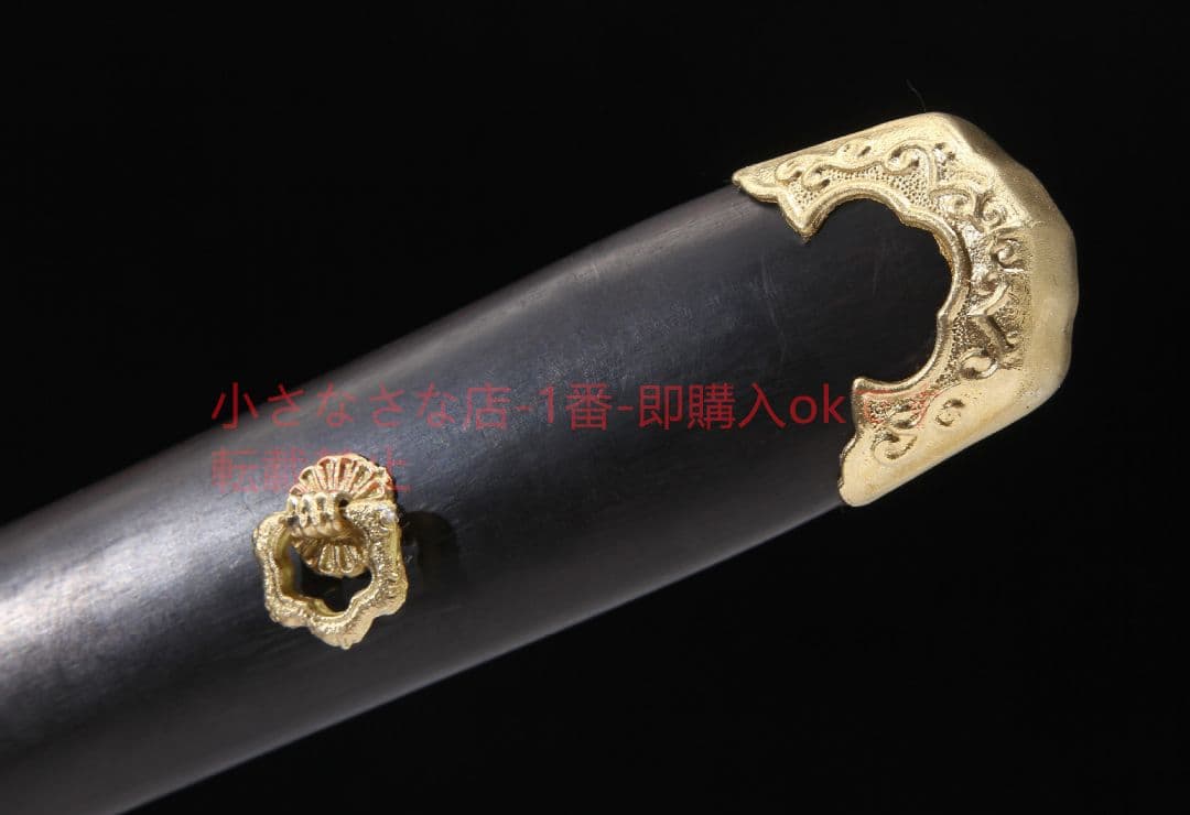 黒檀純銅唐横刀T 10焼刃 古兵器 武具 刀装具 日本刀 模造刀 居合刀