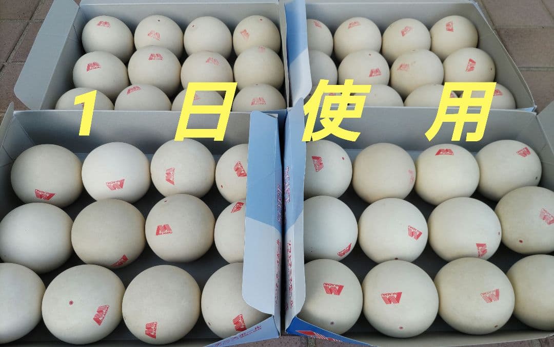 アカエム　48球（4ダース）ソフトテニスボール