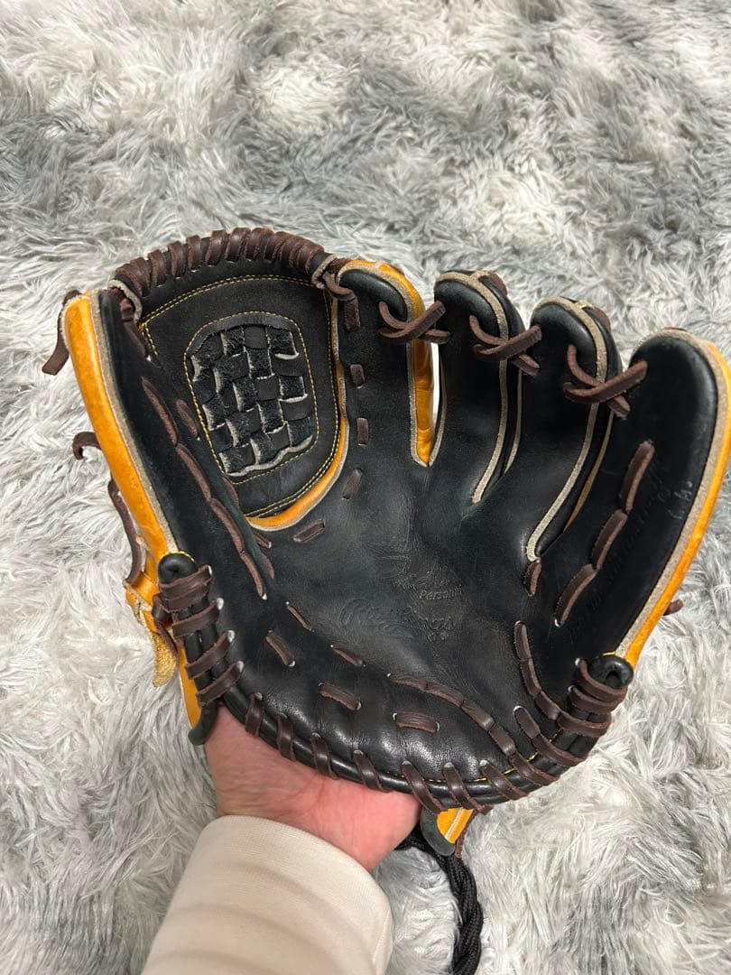 ローリングス　軟式グローブ オレンジ/黒　オーダー品