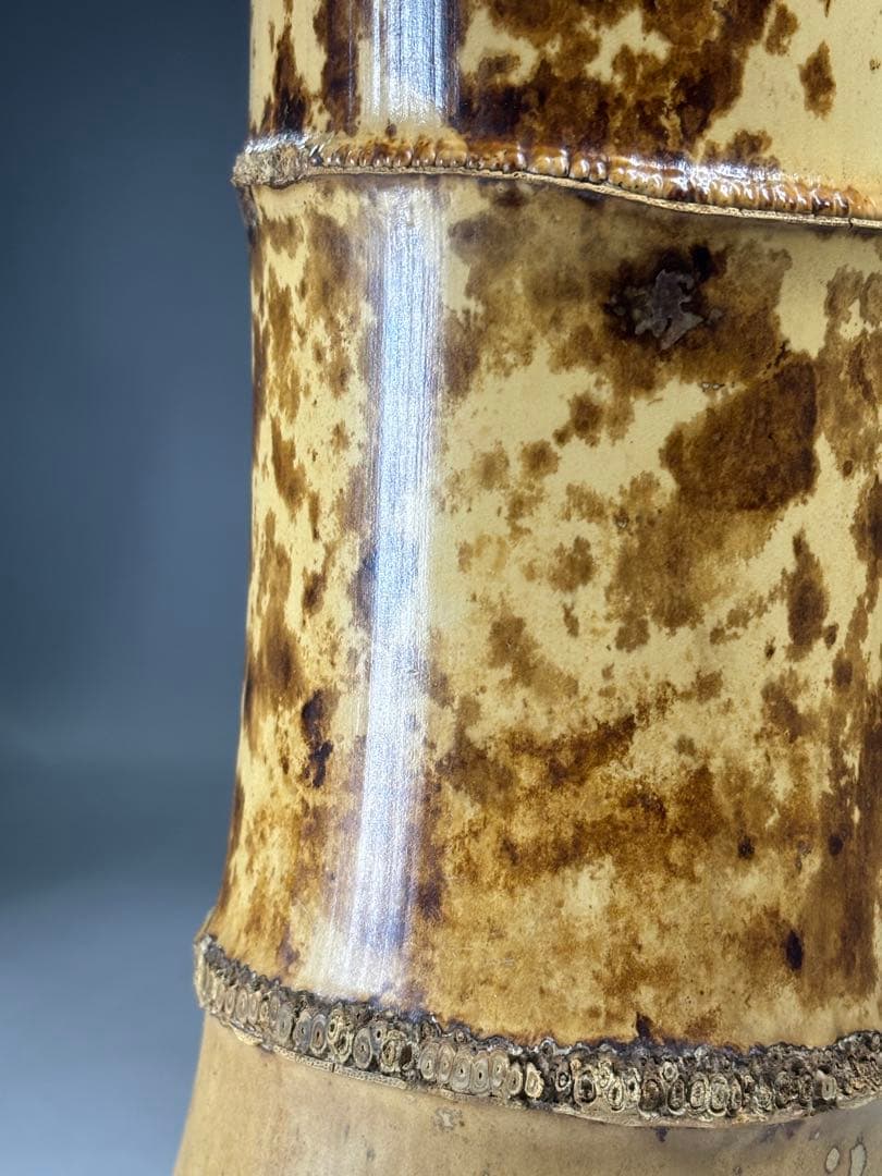 千家十職『十三代 黒田正玄』造 一重花入 銘「瑞雲」表千家十三代 即中斎 書付