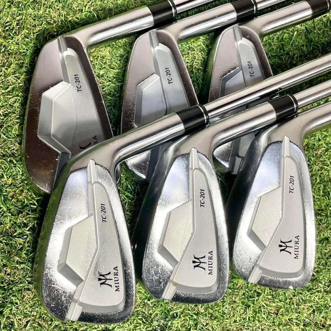 【希少】三浦技研 TC-201 アイアンセット 6本 メンズ S 右用 地クラブ