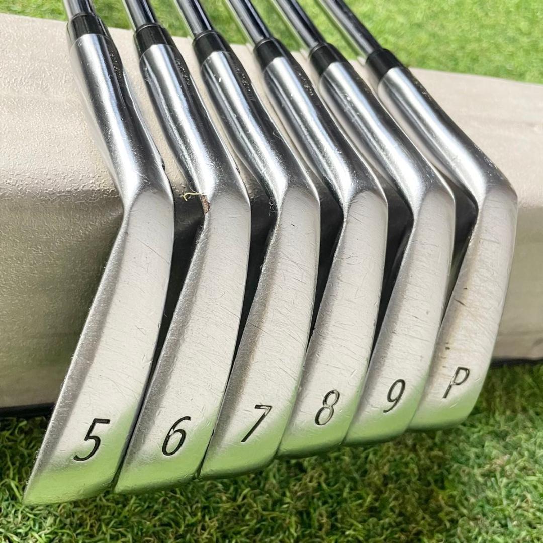 【希少】三浦技研 TC-201 アイアンセット 6本 メンズ S 右用 地クラブ