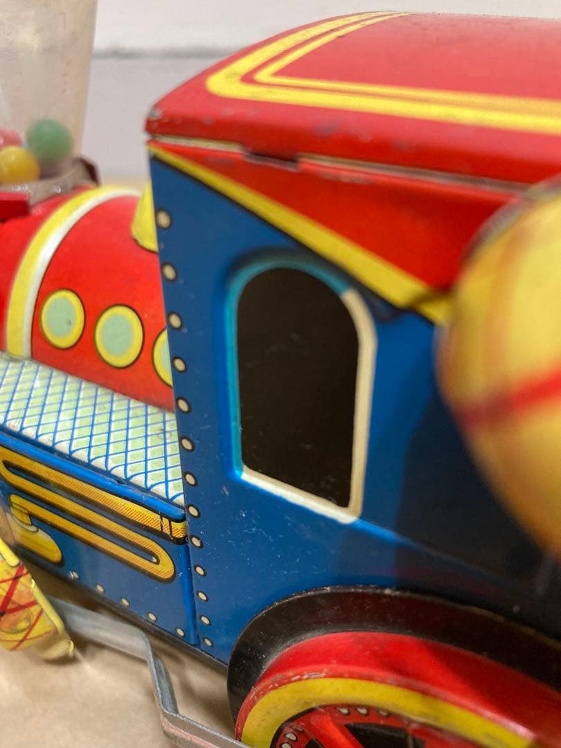 ブリキ　機関車　列車　電車　トーマス 風？　昭和レトロ　ビンテージ