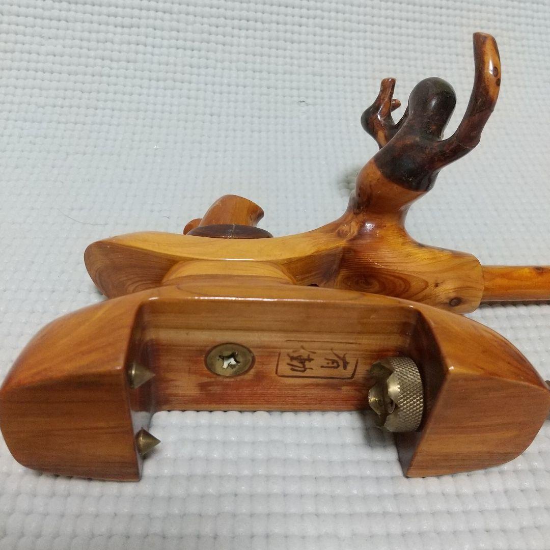 有働印〈19cm弓型万力＆竿枕〉初期？檜葉？ 一部補修 NCNR