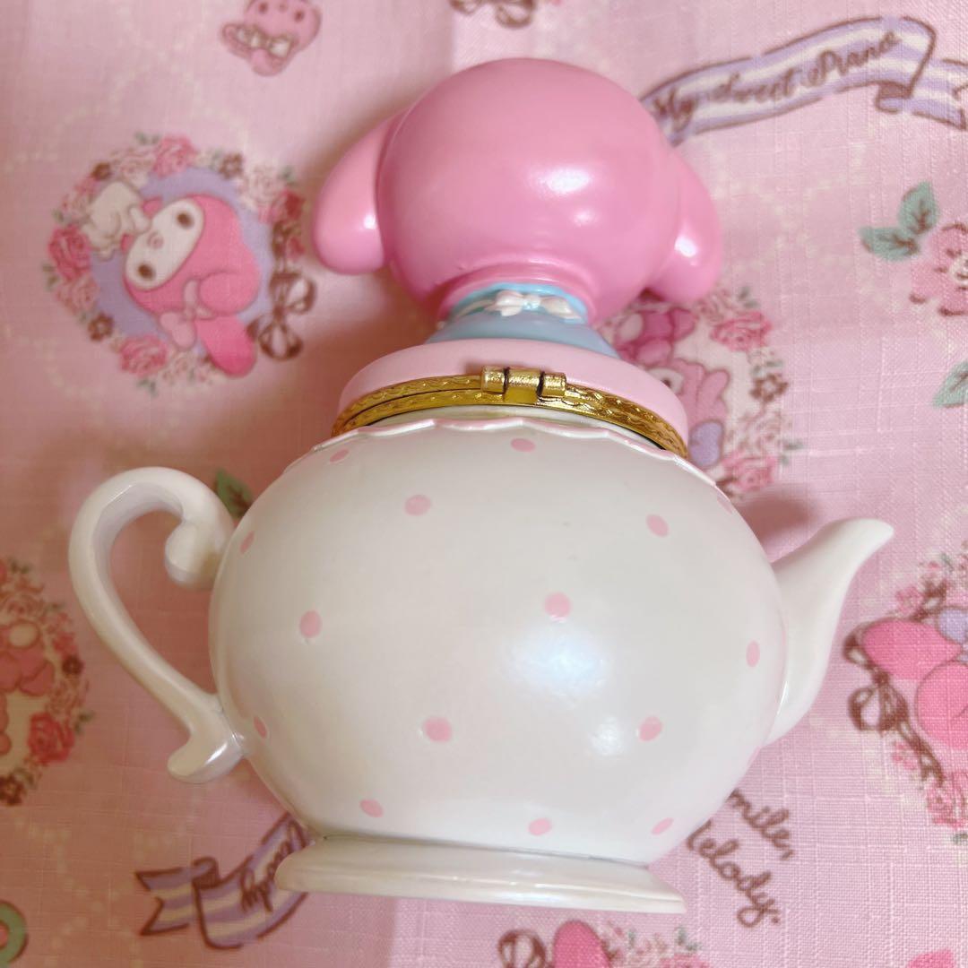 【美品】マイメロ　不思議の森　ティーポット型　小物入れ