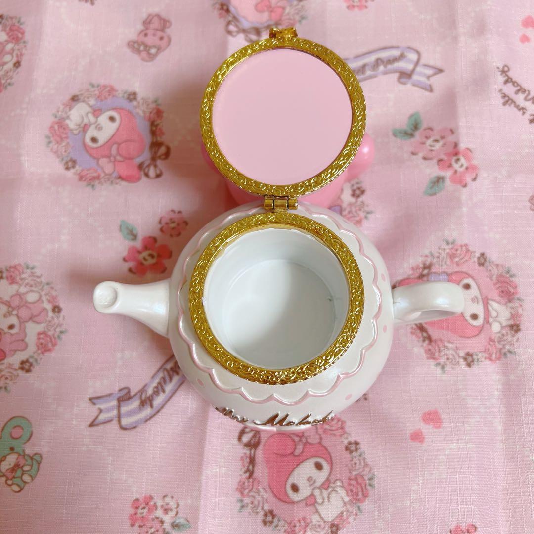 【美品】マイメロ　不思議の森　ティーポット型　小物入れ