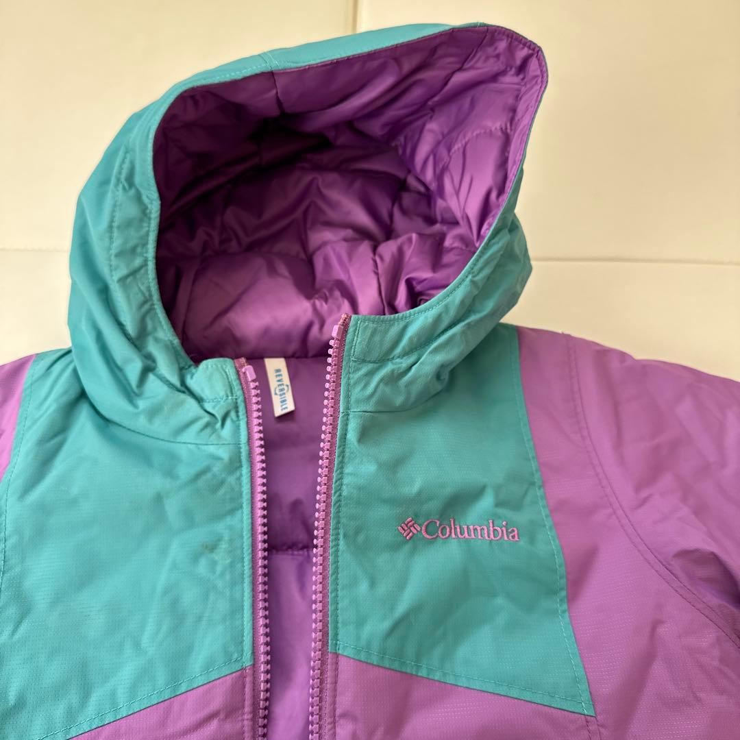 Columbia スノーウェア 子供用 紫と青　リバーシブル