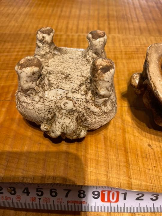 香炉 志野 狛犬 本阿弥光悦 白釉獅子