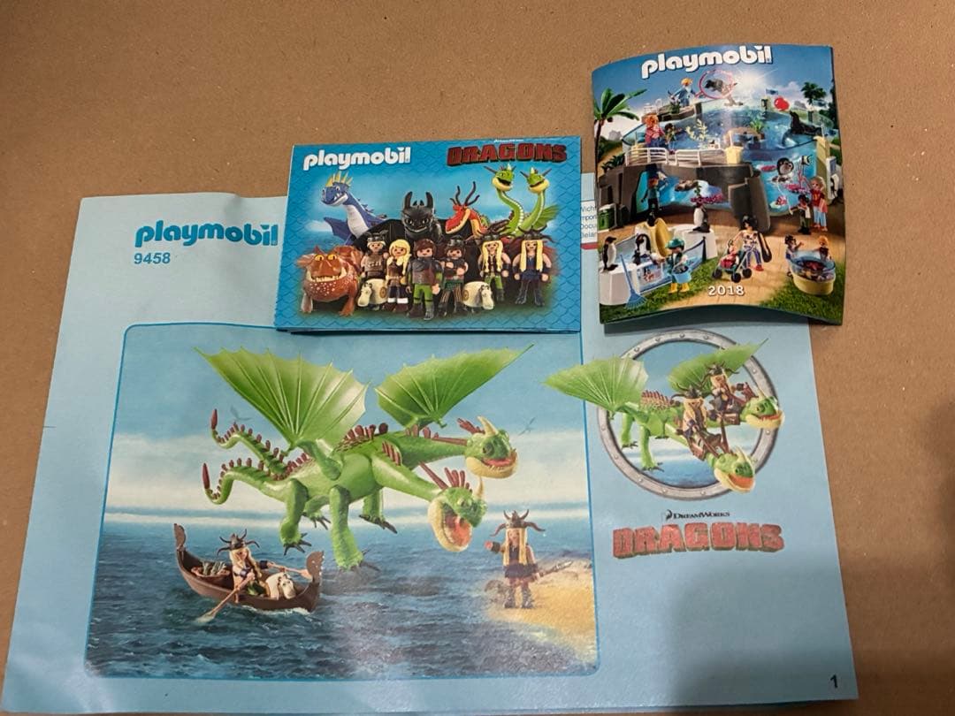 プレイモービル　9458 『ヒックとドラゴン ２』 ラフ＆タフとバーフ＆ベルチ