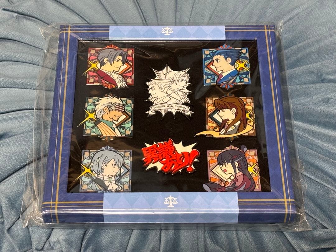 逆転裁判123 バッジセット　レア　成歩堂　御剣　真宵　狩魔冥　ゴドー