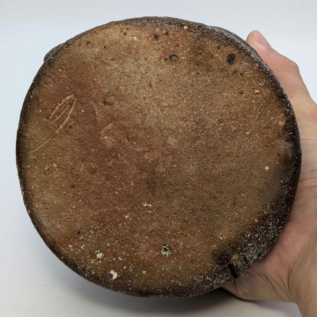 【水漏れあり】森一洋 備前焼 花入 花器 フラワーベース 置物 インテリア 花瓶