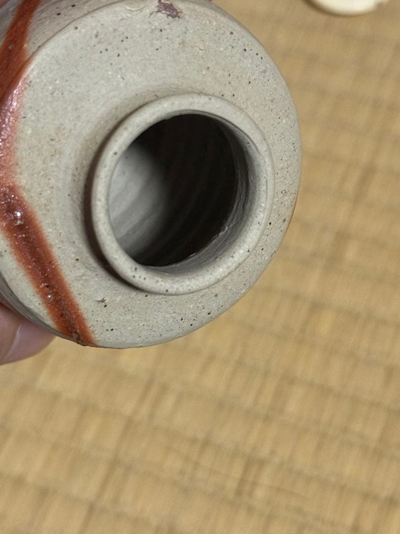 備前焼　人間国宝　山本陶秀　緋襷茶入