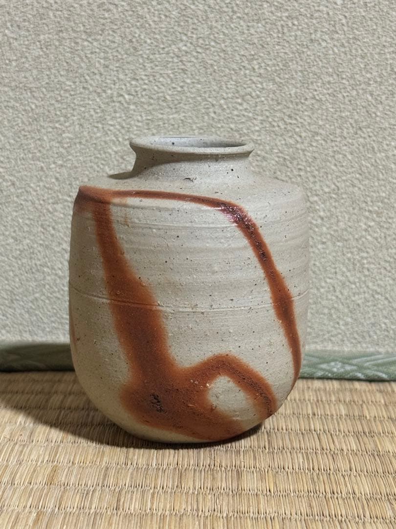 備前焼　人間国宝　山本陶秀　緋襷茶入