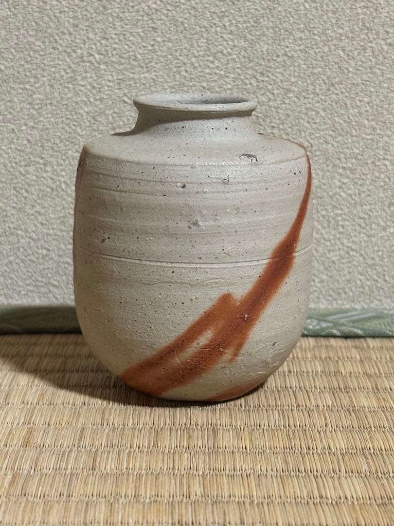 備前焼　人間国宝　山本陶秀　緋襷茶入