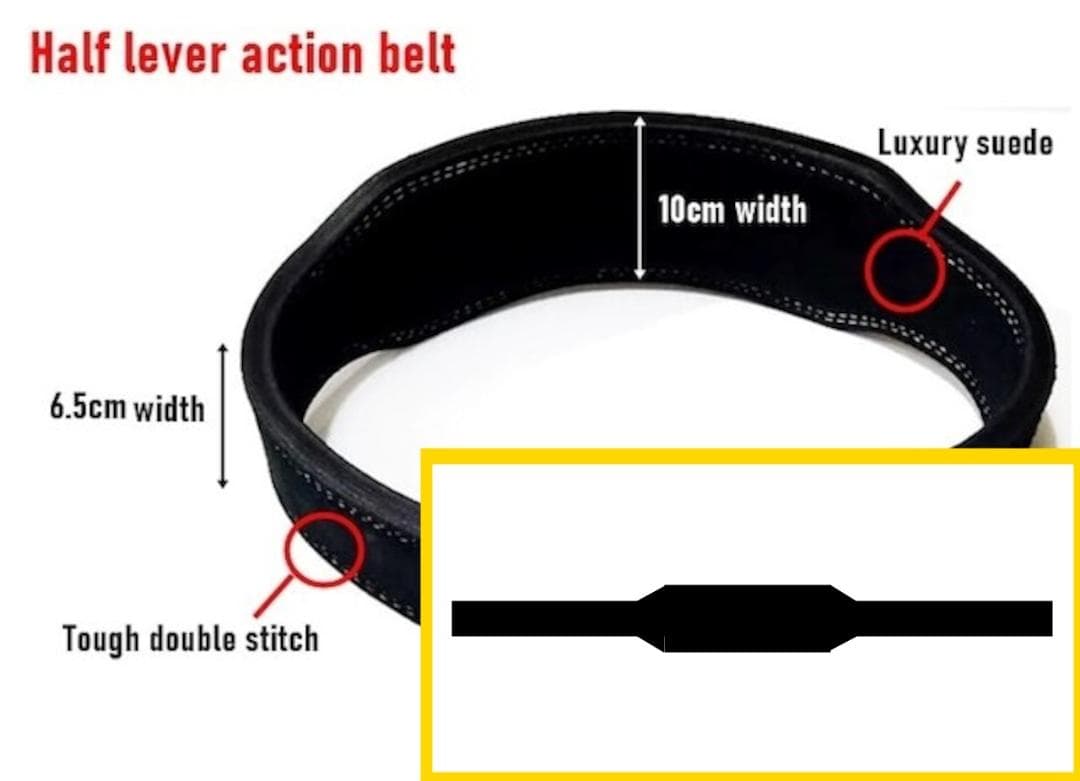 (S)ERGレバーアクションパワーベルト13mm極厚ハード仕上げ(ハーフタイプ)