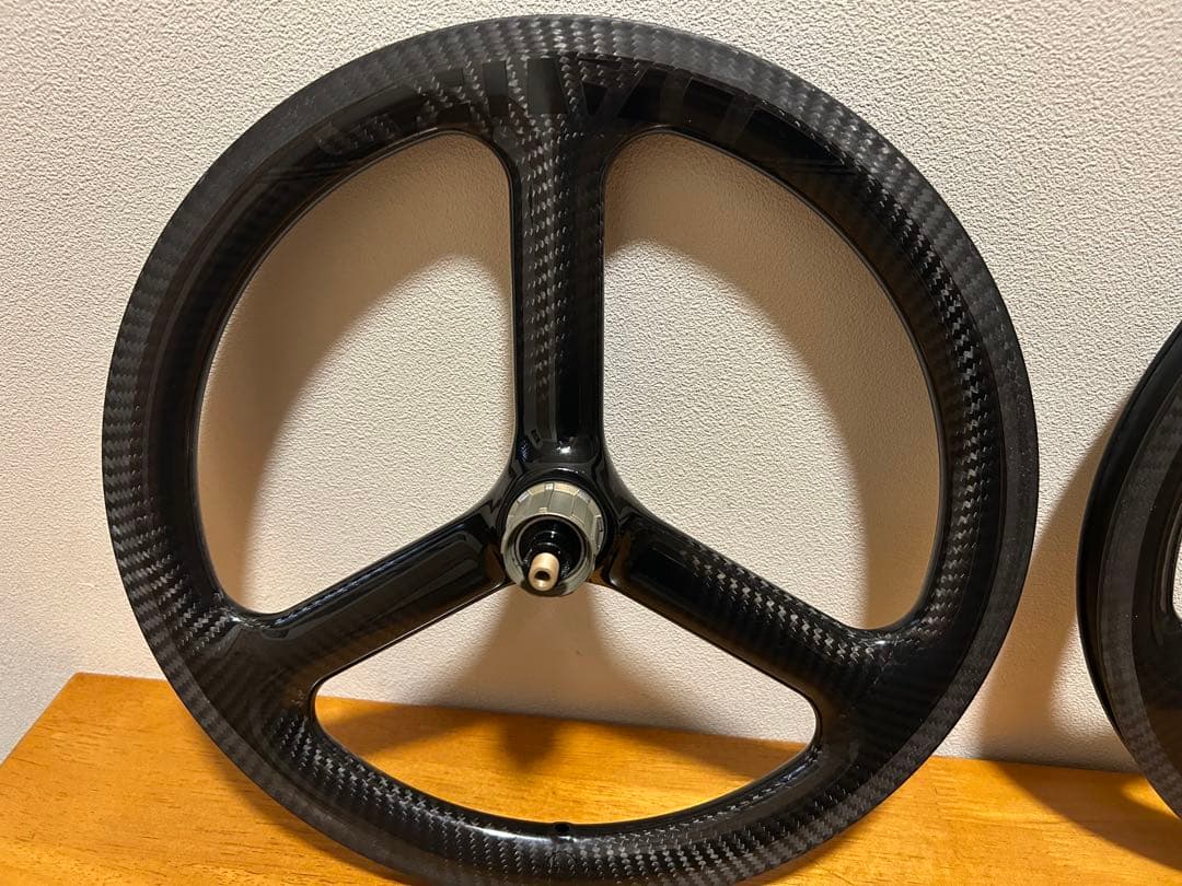 C*7様 ブロンプトン用カーボンホイール 外装7速対応 T800 74-112ミ