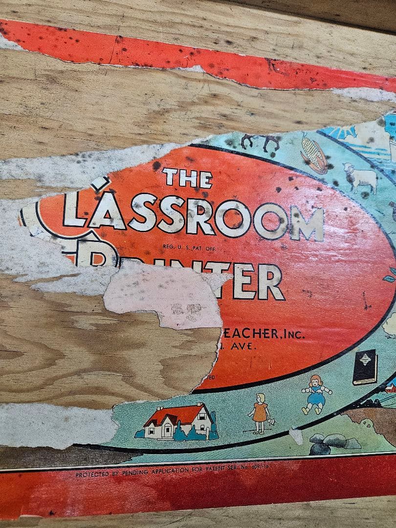 USアンティーク 1930s 印刷用のスタンプセット アルファベット 記号 数字