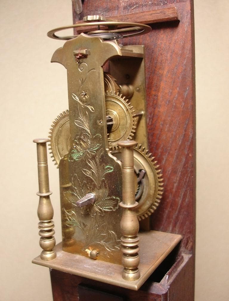 【大名品】◆『尺時計』江戸期 和時計 円天符 節板式文字盤 桑造枠◆検）大名時計