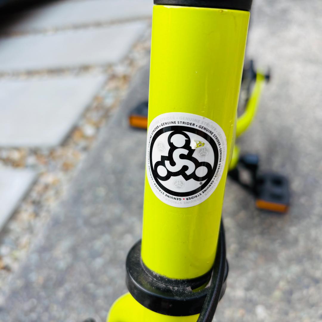 【フォロー割済】STRIDER　ストライダー14x 幼児用自転車　ライムイエロー