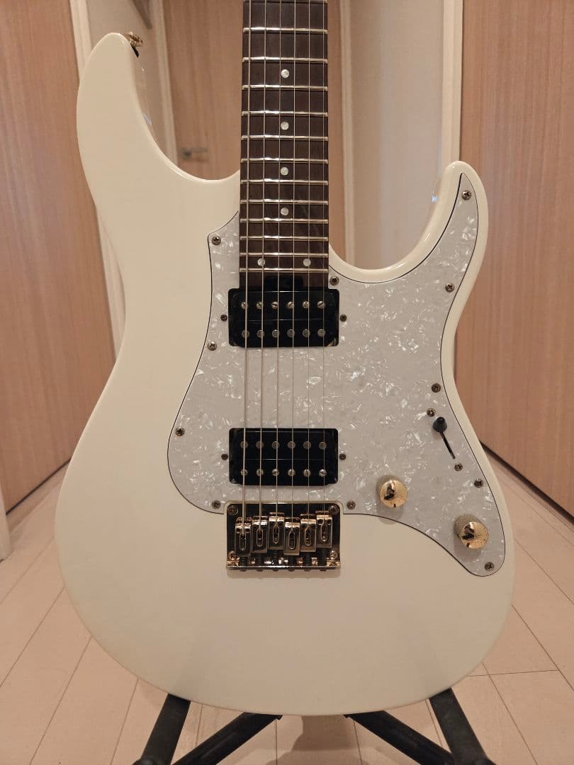 ホワイト エレキギター ハムバッカー