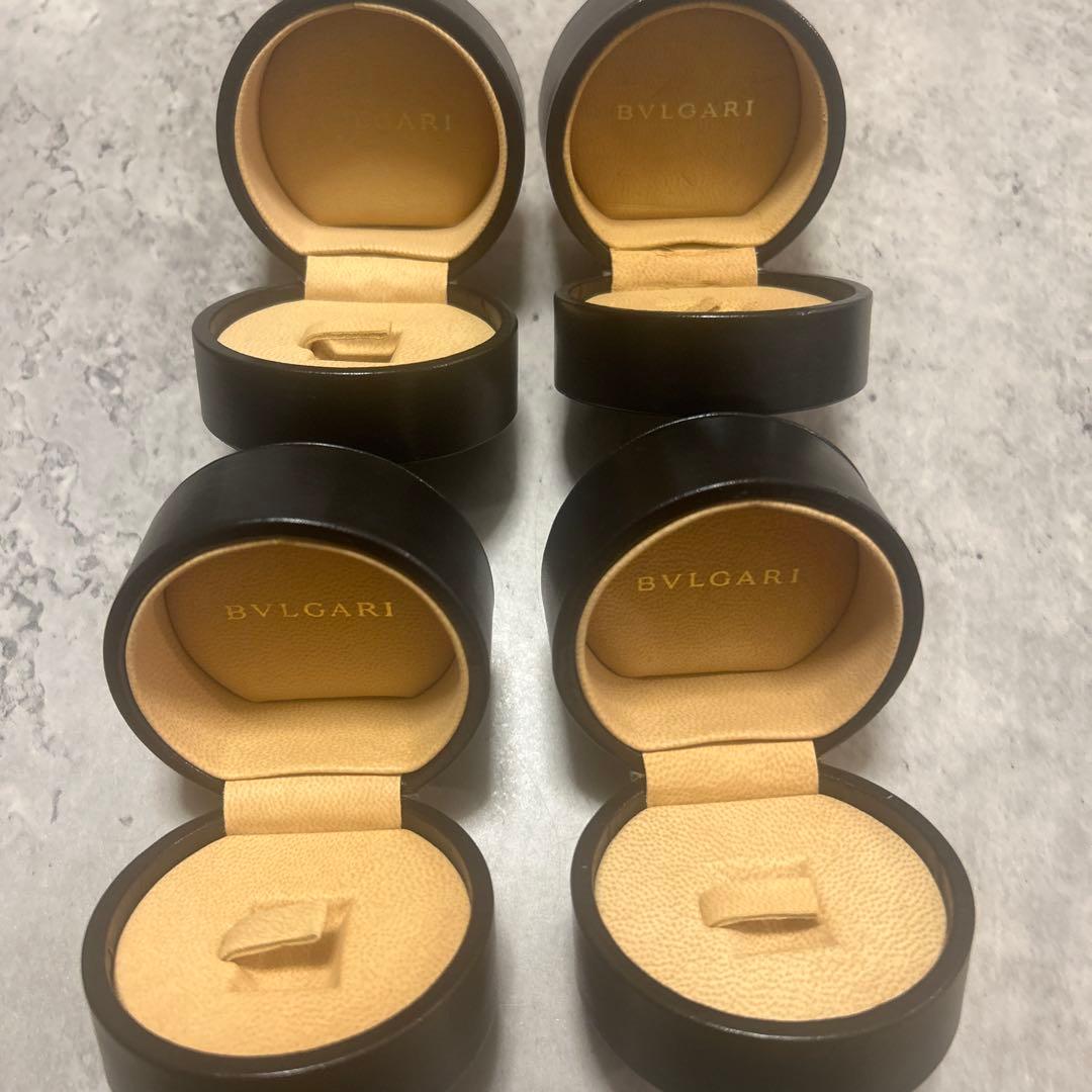 BVLGARI レザーギフト箱 4個セット