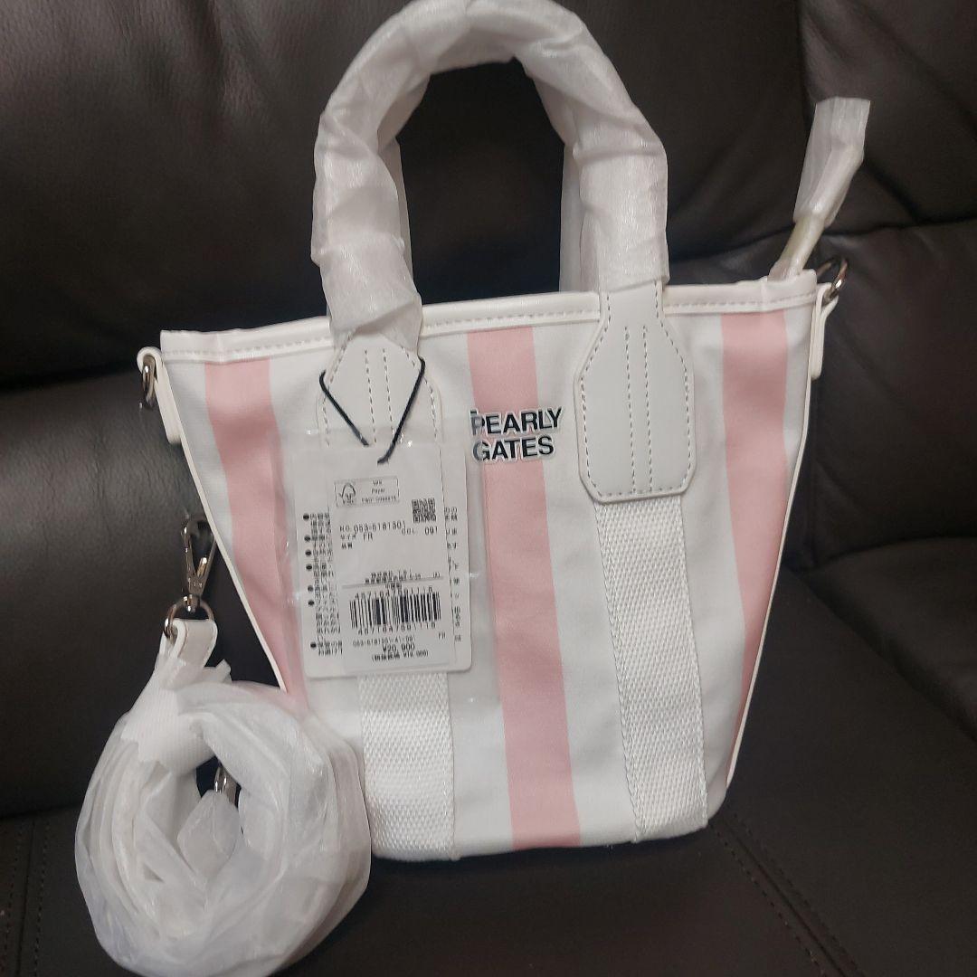 PEARLY GATES ストライプゴルフバッグ
