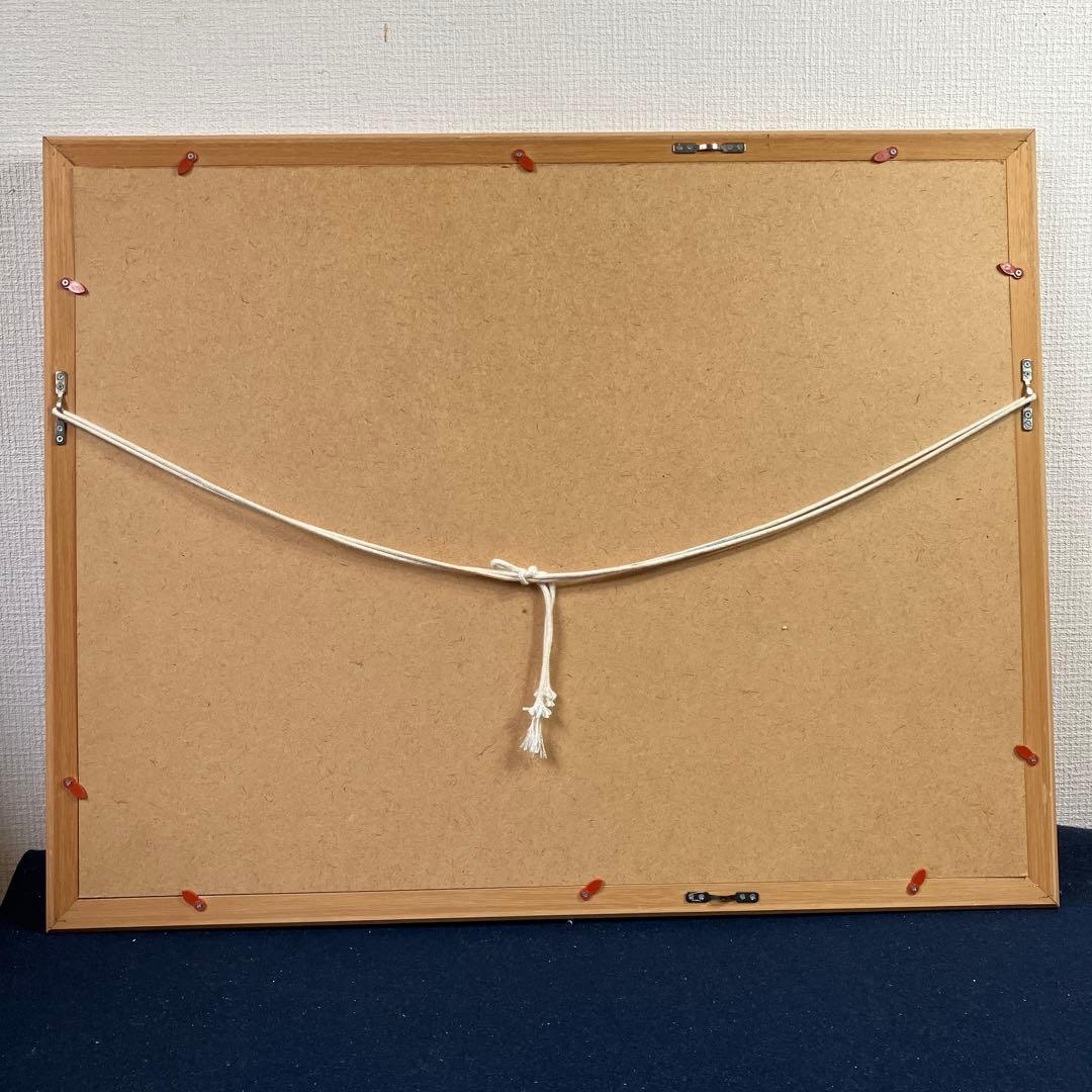 パステル画　小林和夫「夏服の女性」