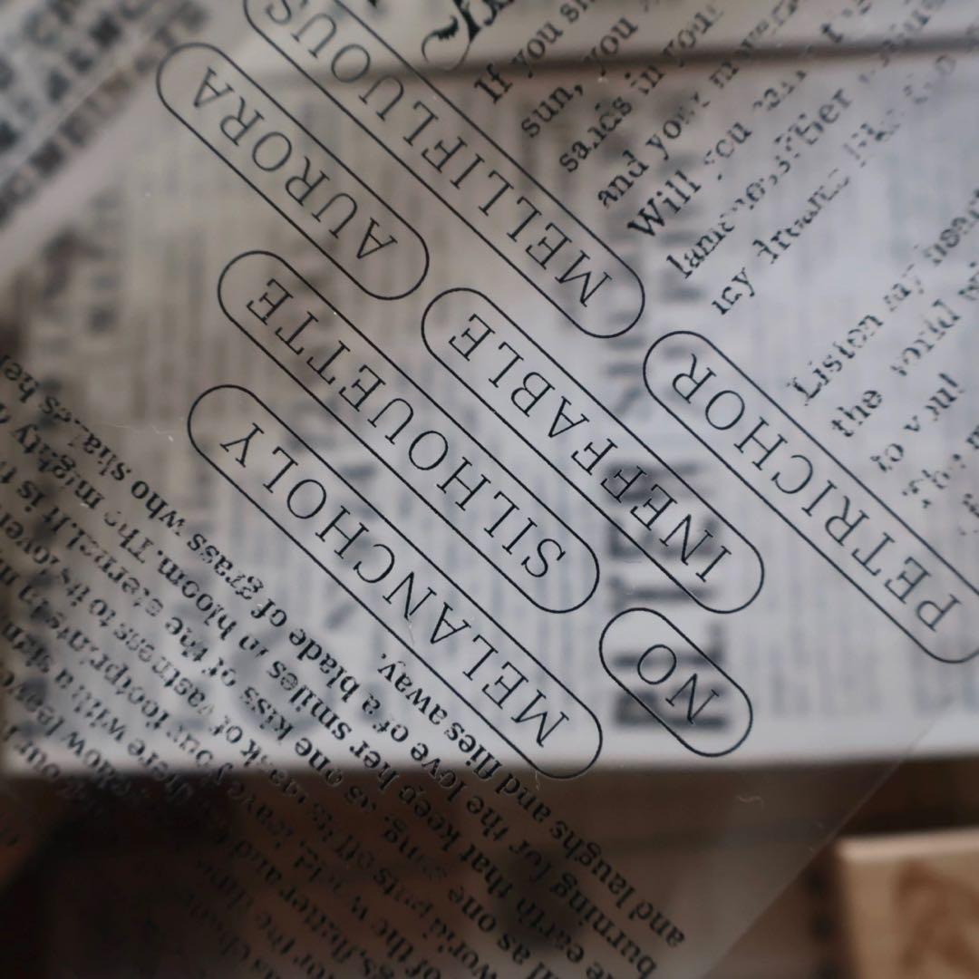 ⭐️SALE⭐️ 壹洱原创《文字幻想》海外マスキングテープ　マステ 【2357】