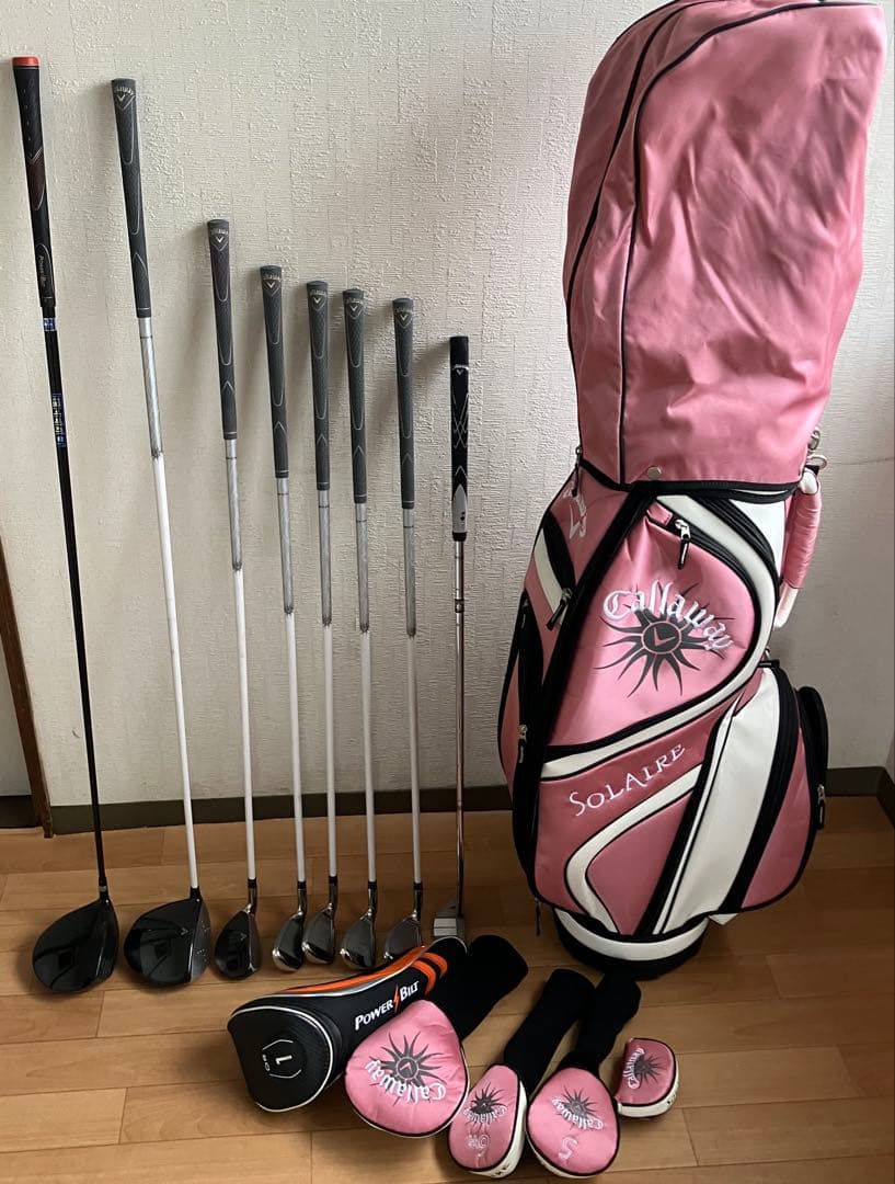 キャロウェイ ソレイル レディース ゴルフクラブ 8本、バッグセット 初心者