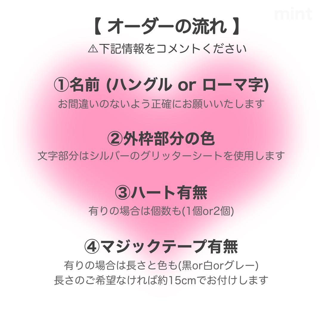 【オーダーページ】ネームボード ミニネムボ スマホサイズ デコパーツ ペンライト